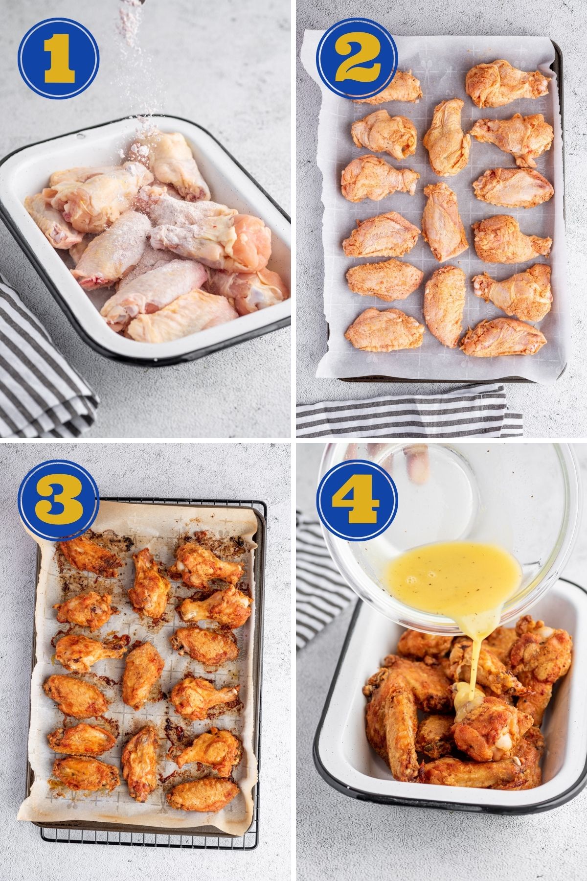 step-by-step instructions for how to make Baked Lemon Pepper Chicken Wings