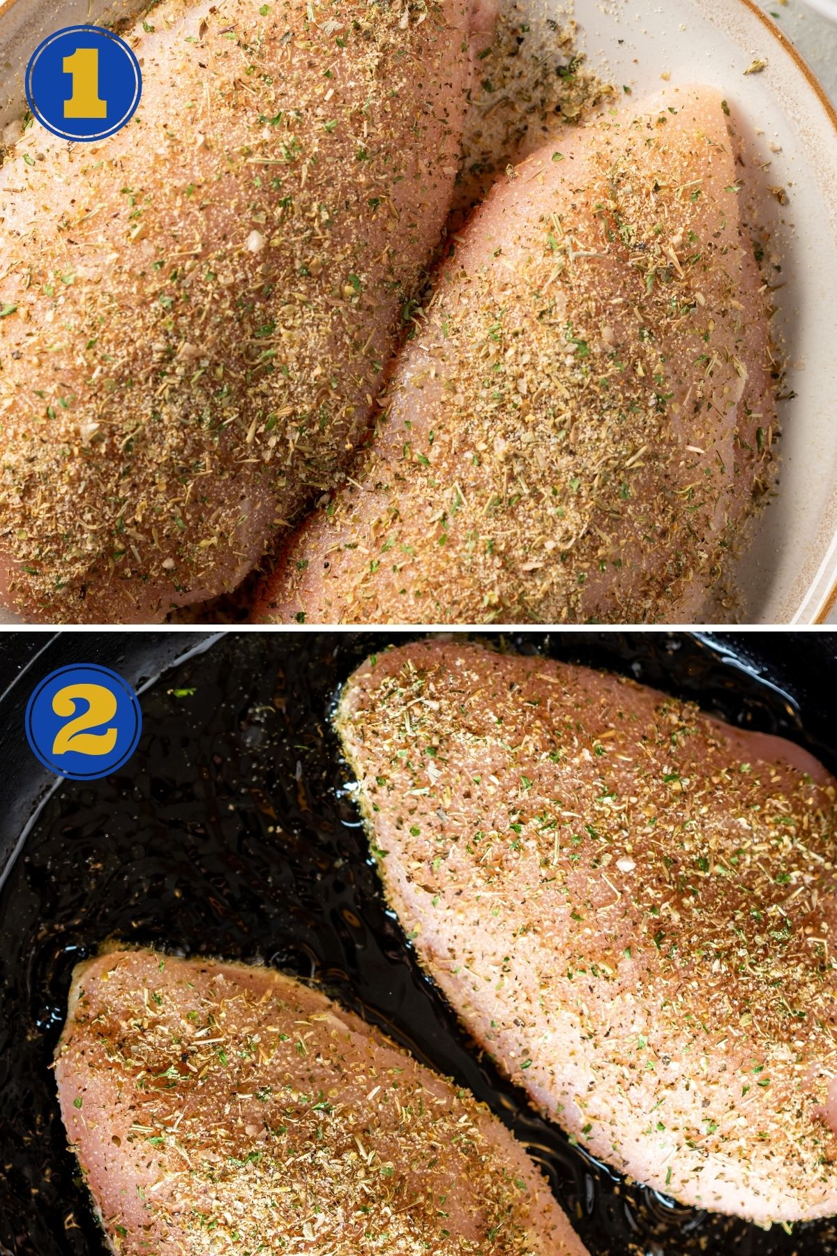 step-by-step instructions to make flavorful chicken using this Cast Iron skillet Chicken Breasts recipe