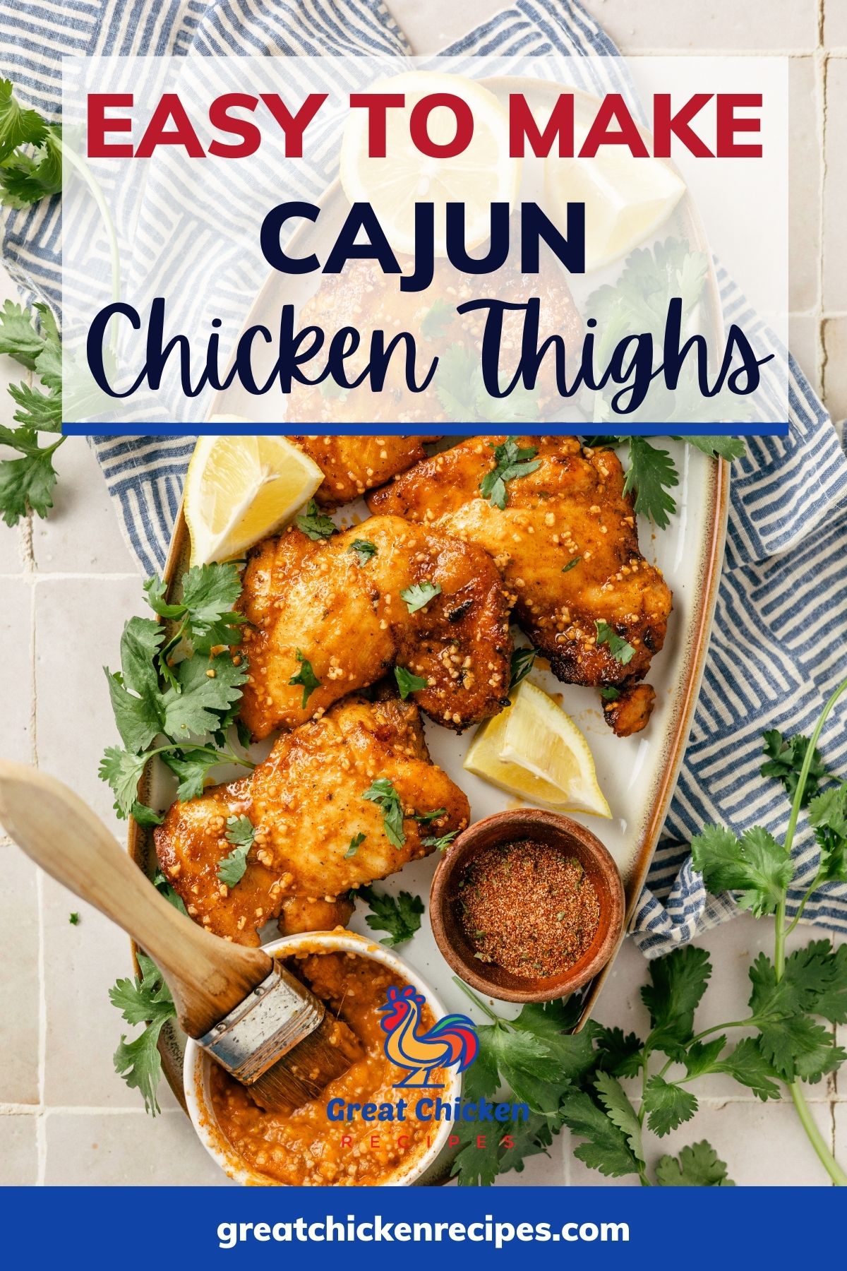 Cajun Chicken Thighs (Air Fryer) Great Chicken Recipes