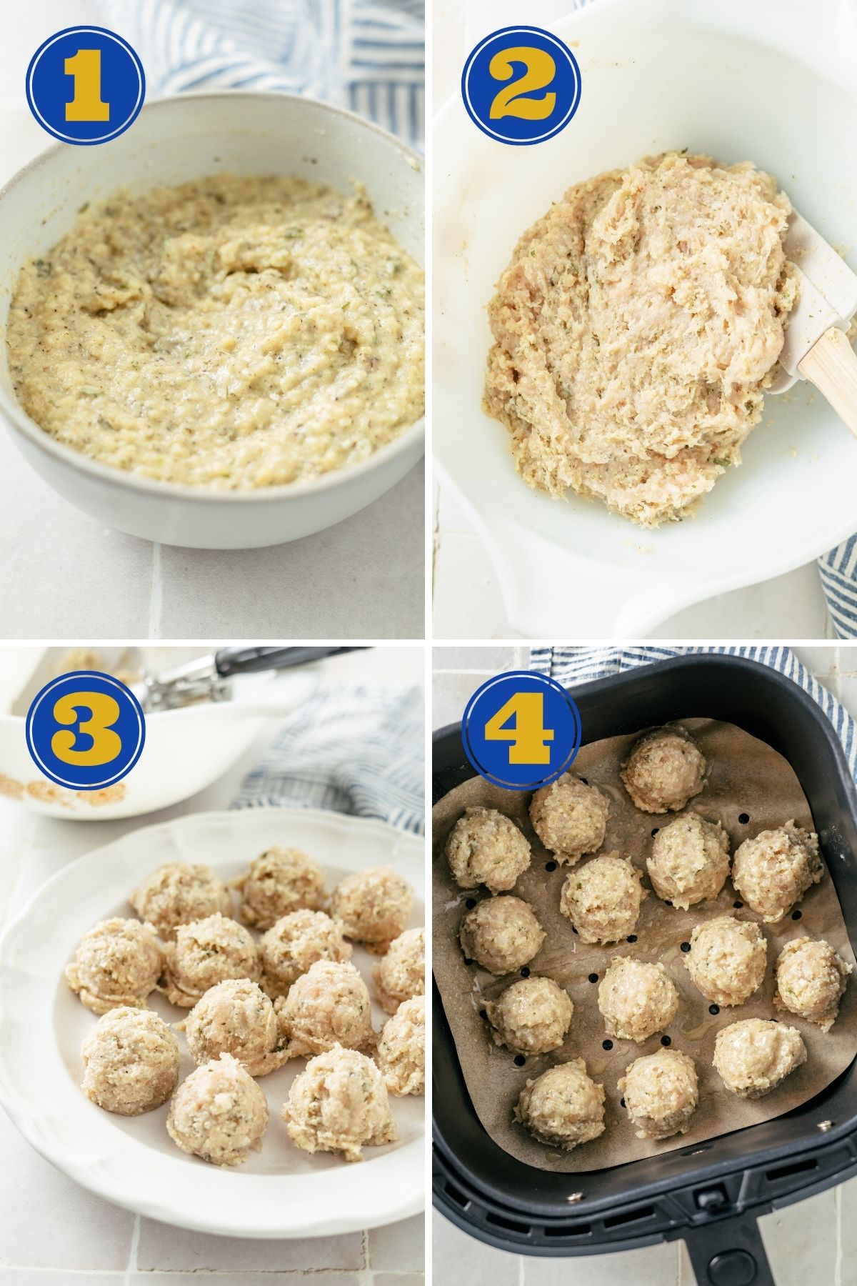 Step-by-step guide to crafting delicious air fryer chicken meatballs